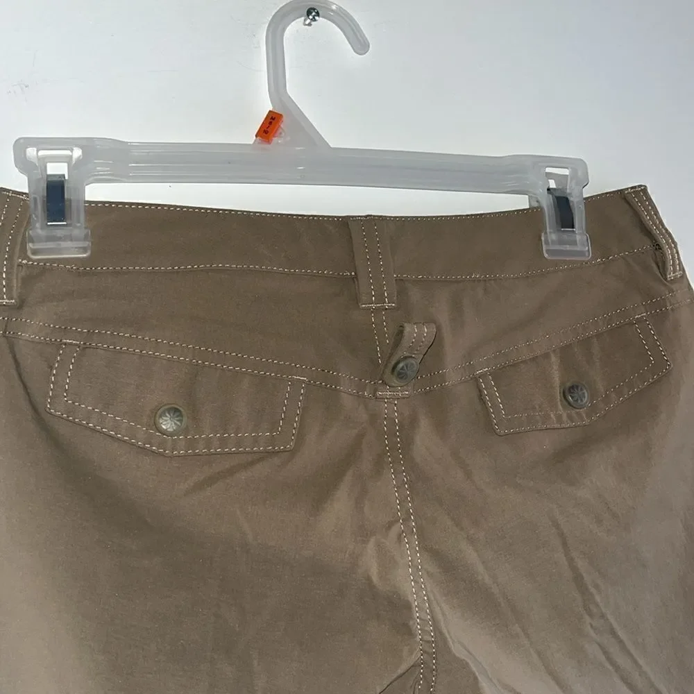 EXCELLENT CONDITION WOMEN’S SIZE 2 ATHLETA LOW RISE DIPPER CARGO BOOTCUT PANTS